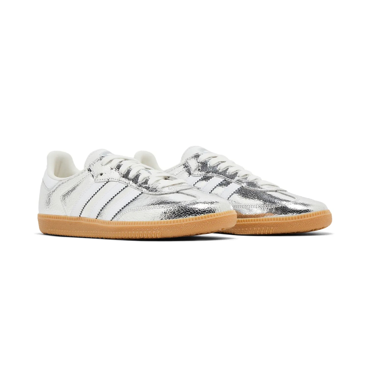 Adidas Wmns Samba OG 'Silver Metallic Cracked Leather'
